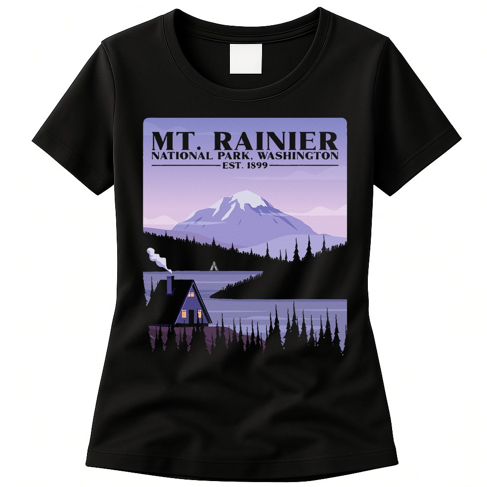MT. Rainier National Park Hiking Vacation Womens T-Shirt