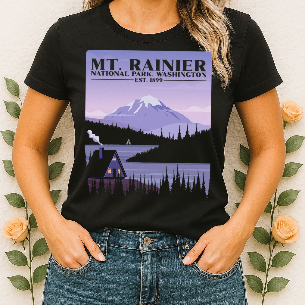 MT. Rainier National Park Hiking Vacation Womens T-Shirt