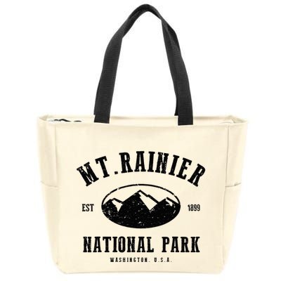 Mt. Rainier National Park Love Hiking Wanderlust Zip Tote Bag