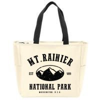 Mt. Rainier National Park Love Hiking Wanderlust Zip Tote Bag