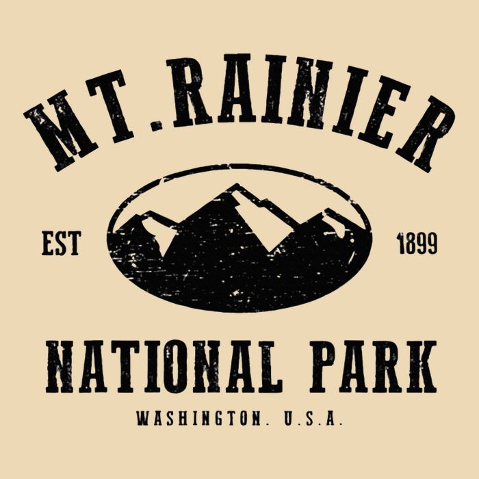 Mt. Rainier National Park Love Hiking Wanderlust Zip Tote Bag