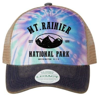 Mt. Rainier National Park Love Hiking Wanderlust Legacy Tie Dye Trucker Hat