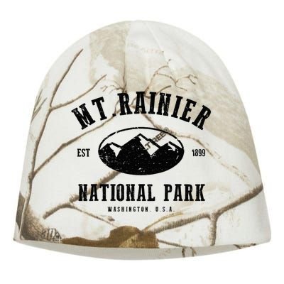 Mt. Rainier National Park Love Hiking Wanderlust Kati - Camo Knit Beanie