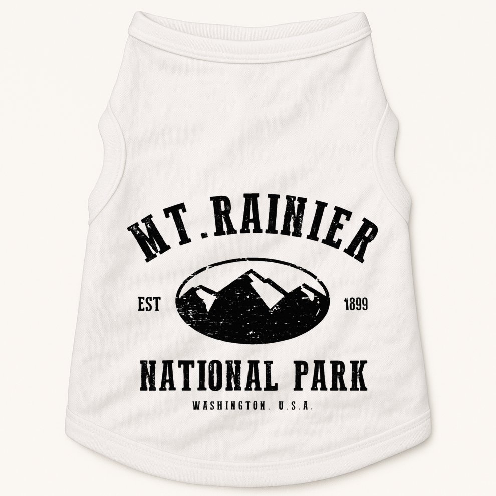 Mt. Rainier National Park Love Hiking Wanderlust Doggie Tank