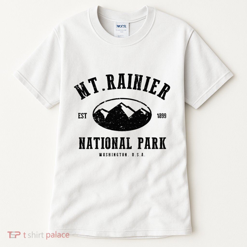Mt. Rainier National Park Love Hiking Wanderlust Tall T-Shirt