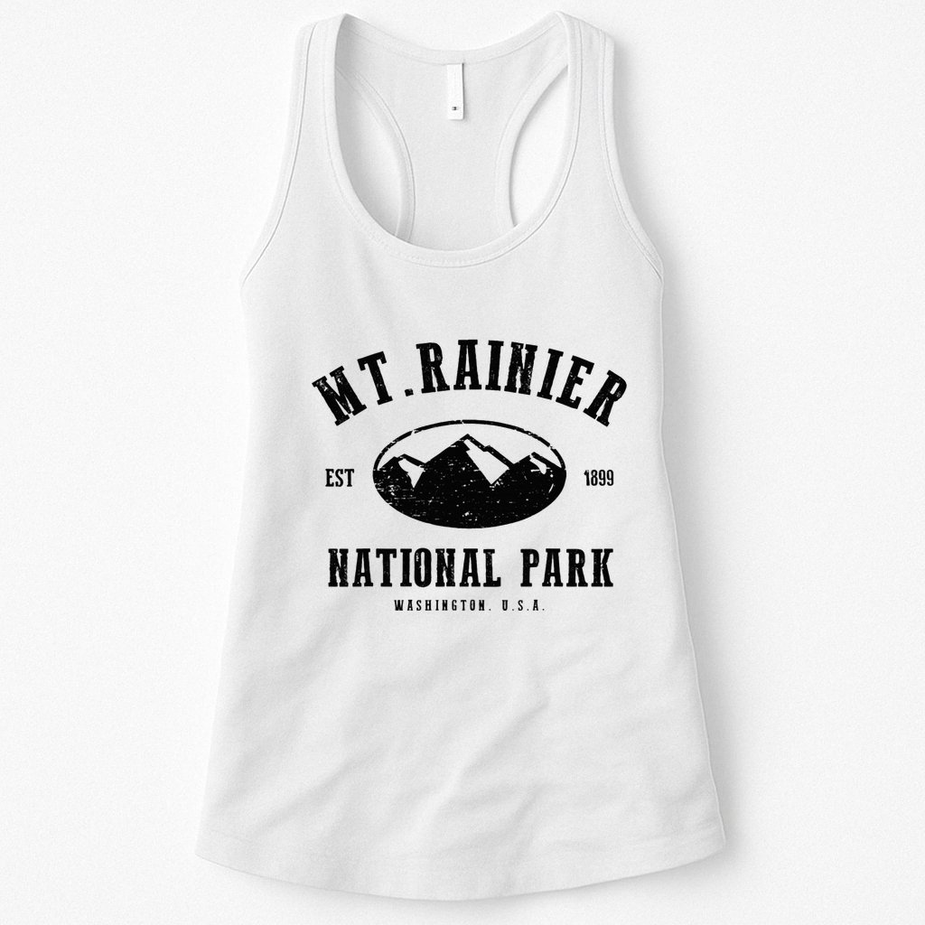 Mt. Rainier National Park Love Hiking Wanderlust Womens Tank Top