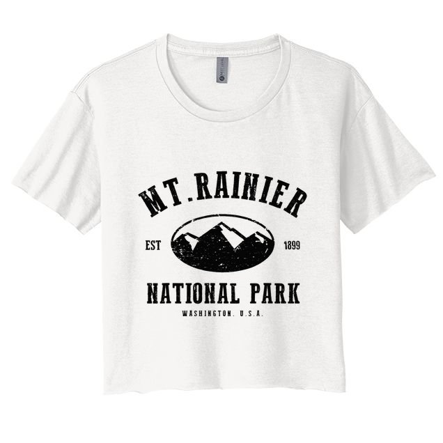 Mt. Rainier National Park Love Hiking Wanderlust Crop Top