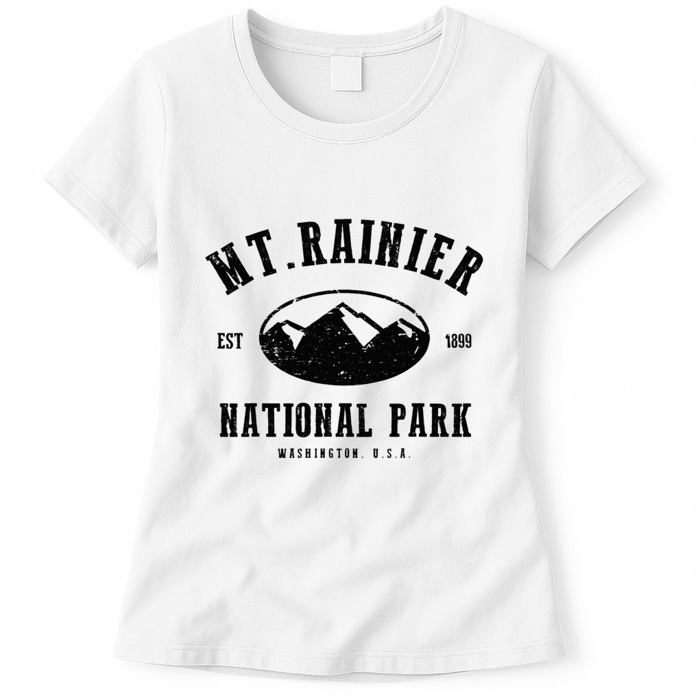 Mt. Rainier National Park Love Hiking Wanderlust Womens T-Shirt