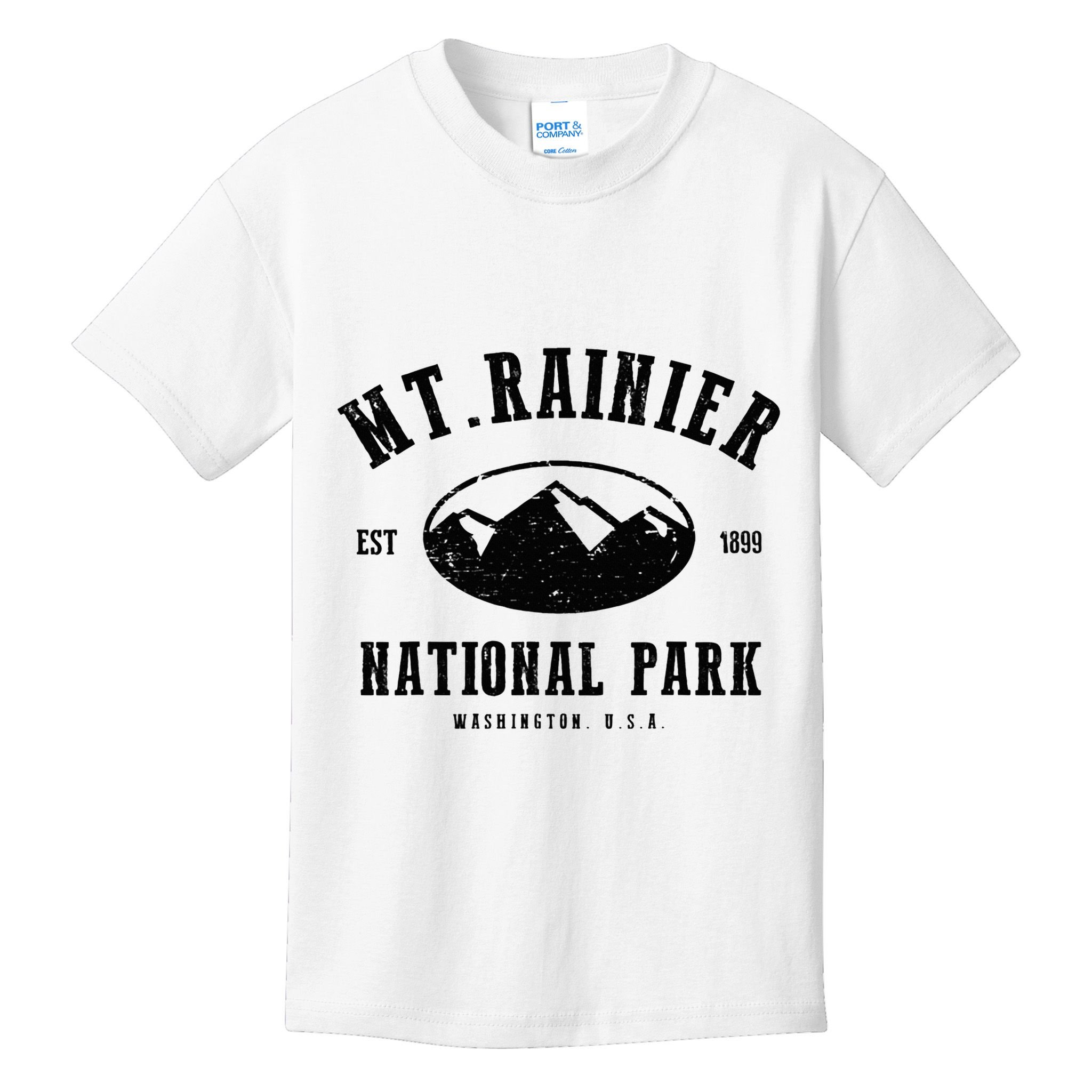 Mt. Rainier National Park Love Hiking Wanderlust Kids T-Shirt
