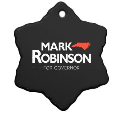 Mark Robinson North Carolina For Governor Election Ceramic Star Ornament