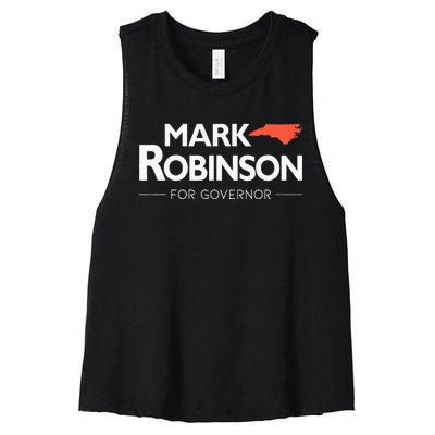 Mark Robinson North Carolina For Governor Election Women's Racerback Cropped Tank