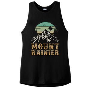 Mount Rainier National Park Merchandise Hiking Mt Rainier Ladies PosiCharge Tri-Blend Wicking Tank