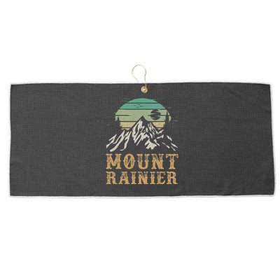 Mount Rainier National Park Merchandise Hiking Mt Rainier Large Microfiber Waffle Golf Towel