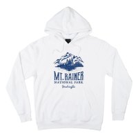 Mt. Rainier National Park Vintage Mountains Graphic Hoodie