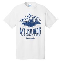 Mt. Rainier National Park Vintage Mountains Graphic Tall T-Shirt