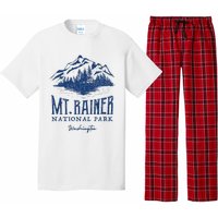 Mt. Rainier National Park Vintage Mountains Graphic Pajama Set