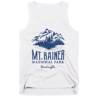 Mt. Rainier National Park Vintage Mountains Graphic Tank Top