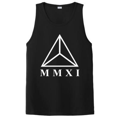 Mmxi Roman Numerals Triangle PosiCharge Competitor Tank