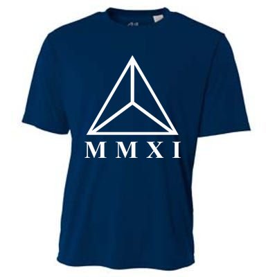 Mmxi Roman Numerals Triangle Cooling Performance Crew T-Shirt