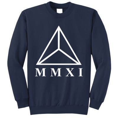 Mmxi Roman Numerals Triangle Sweatshirt