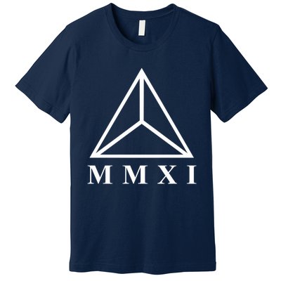 Mmxi Roman Numerals Triangle Premium T-Shirt