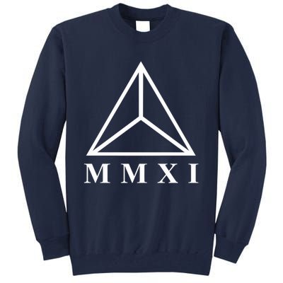 Mmxi Roman Numerals Triangle Tall Sweatshirt