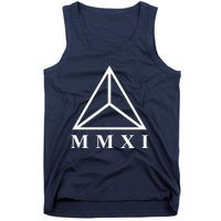 Mmxi Roman Numerals Triangle Tank Top