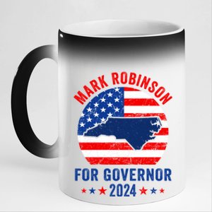 Mark Robinson North Carolina For Governor Election 2024 11oz Black Color Changing Mug