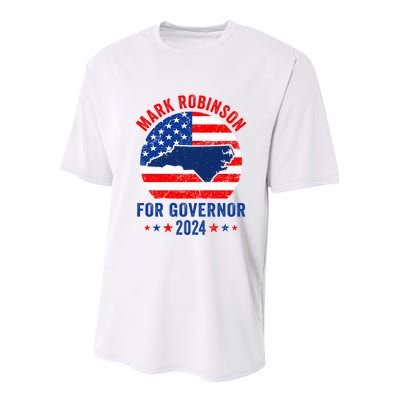Mark Robinson North Carolina For Governor Election 2024 Youth Performance Sprint T-Shirt