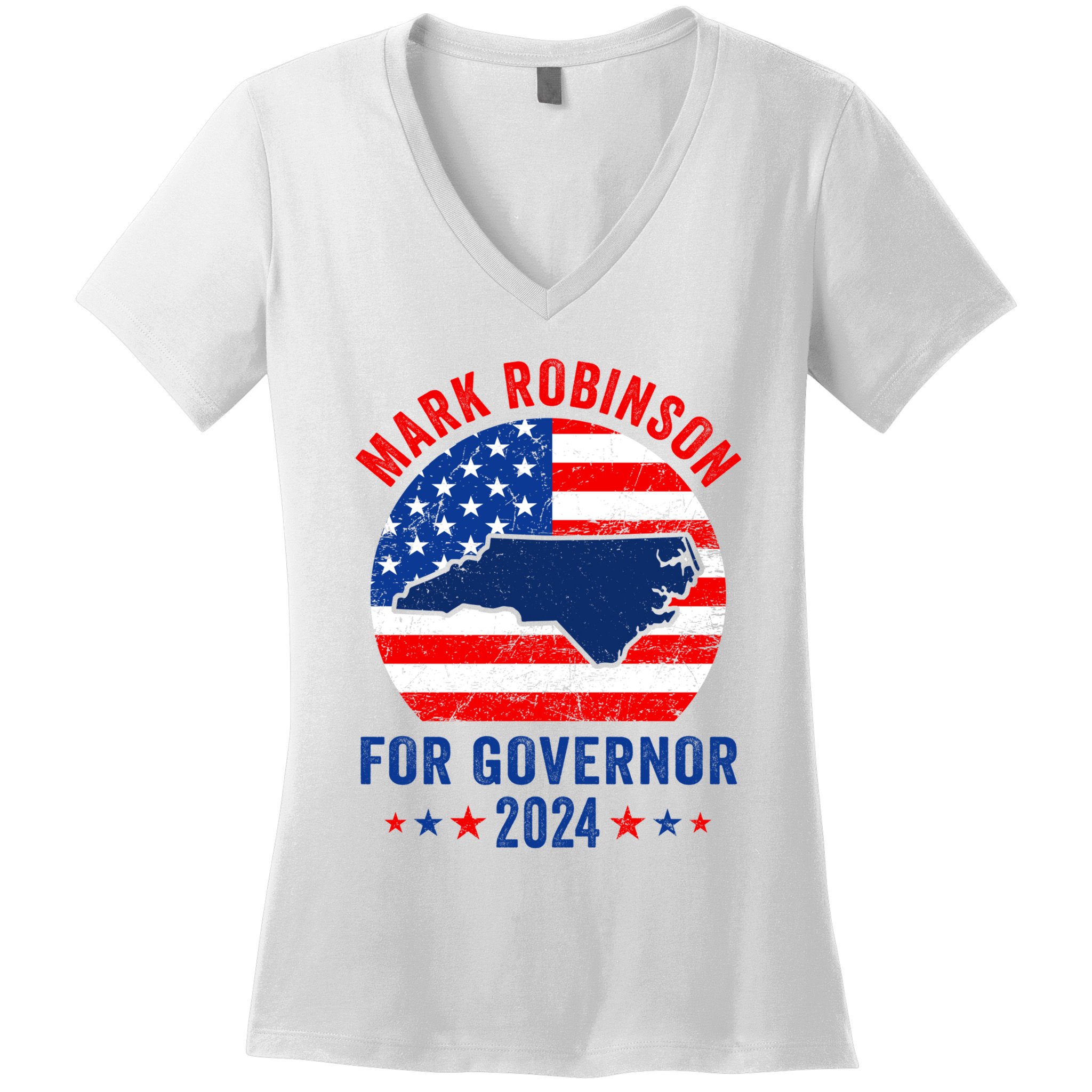 Mark Robinson North Carolina For Governor Election 2024 Women's V-Neck T-Shirt