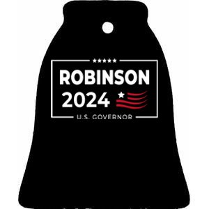 Mark Robinson North Carolina For Governor Election 2024 Ceramic Bell Ornament