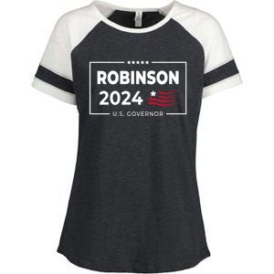 Mark Robinson North Carolina For Governor Election 2024 Enza Ladies Jersey Colorblock Tee