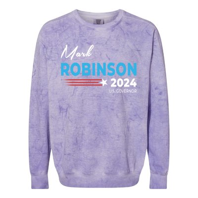 Mark Robinson North Carolina For Governor Election 2024 Colorblast Crewneck Sweatshirt