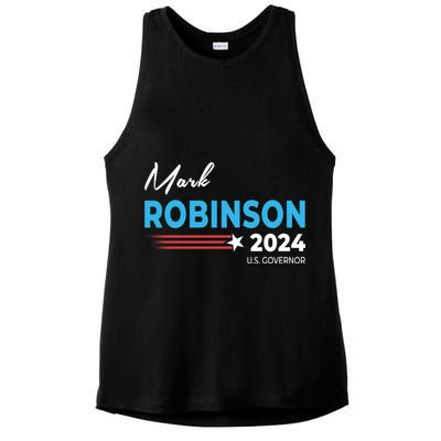 Mark Robinson North Carolina For Governor Election 2024 Ladies PosiCharge Tri-Blend Wicking Tank