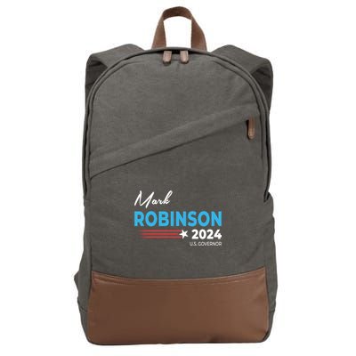 Mark Robinson North Carolina For Governor Election 2024 Cotton Canvas Backpack