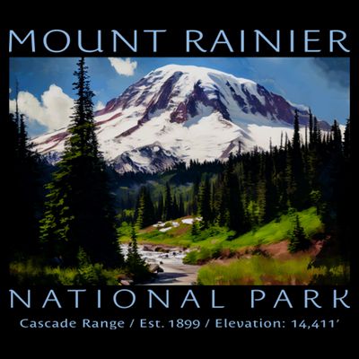Mount Rainier National Park T-Shirt