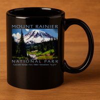 Mount Rainier National Park 11oz C Handle Ceramic Mug