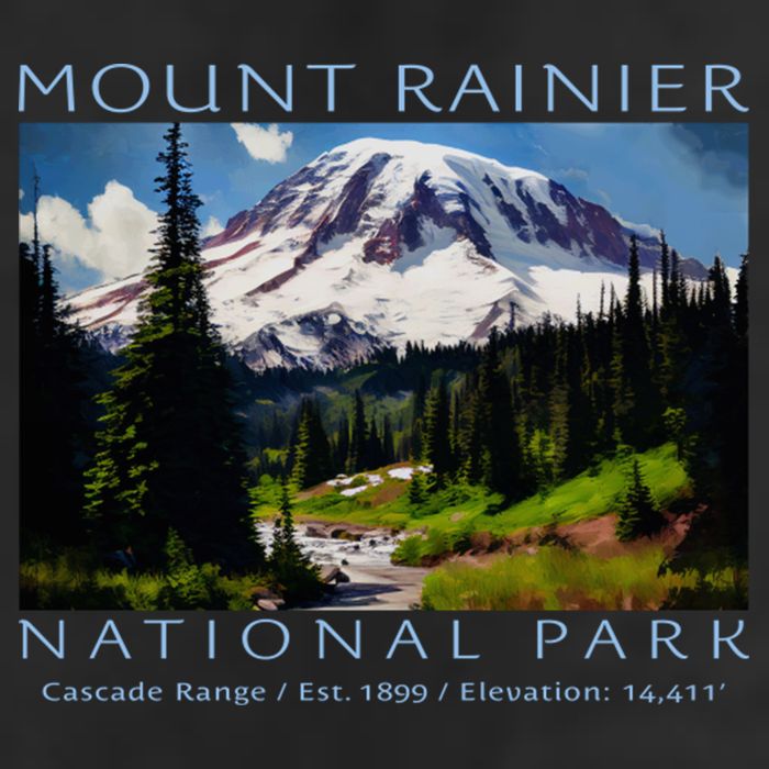 Mount Rainier National Park 11oz C Handle Ceramic Mug