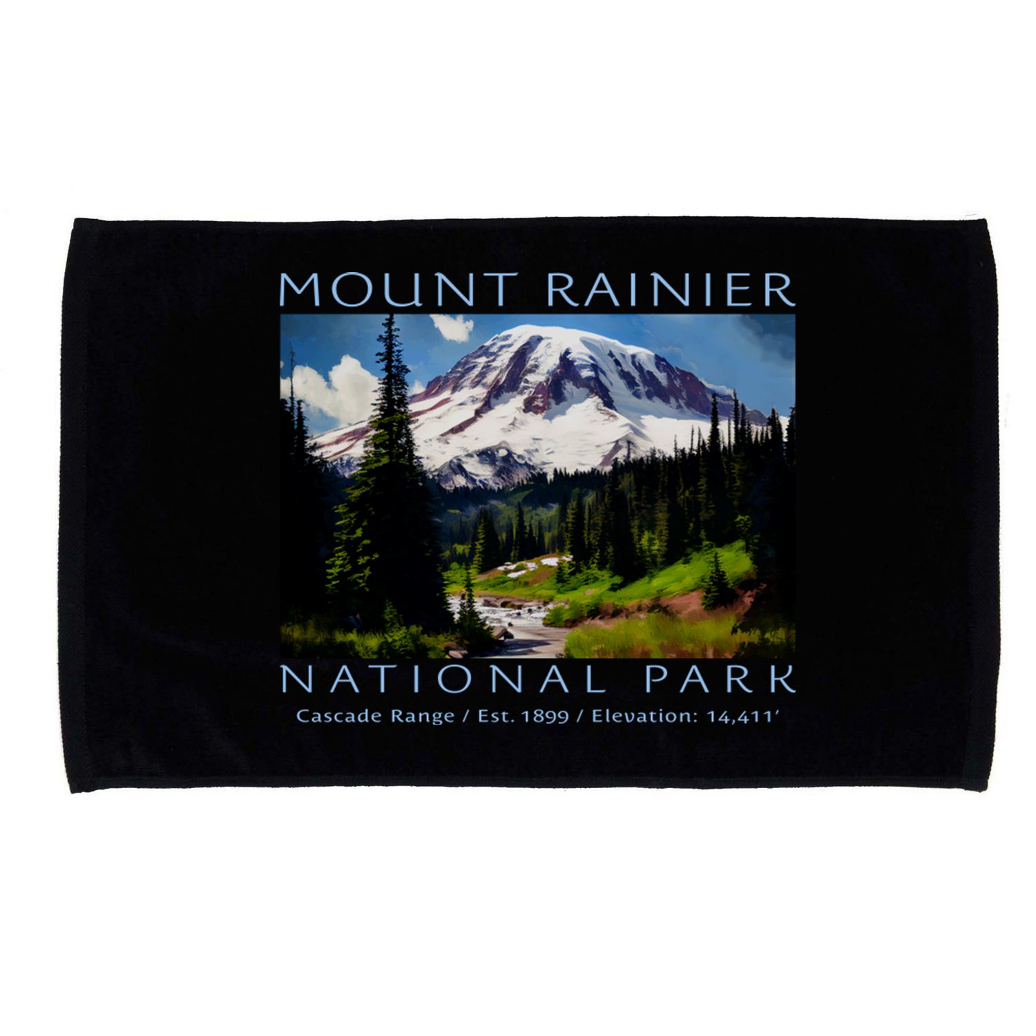 Mount Rainier National Park Microfiber Hand Towel