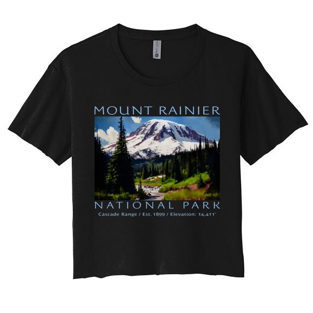Mount Rainier National Park Crop Top