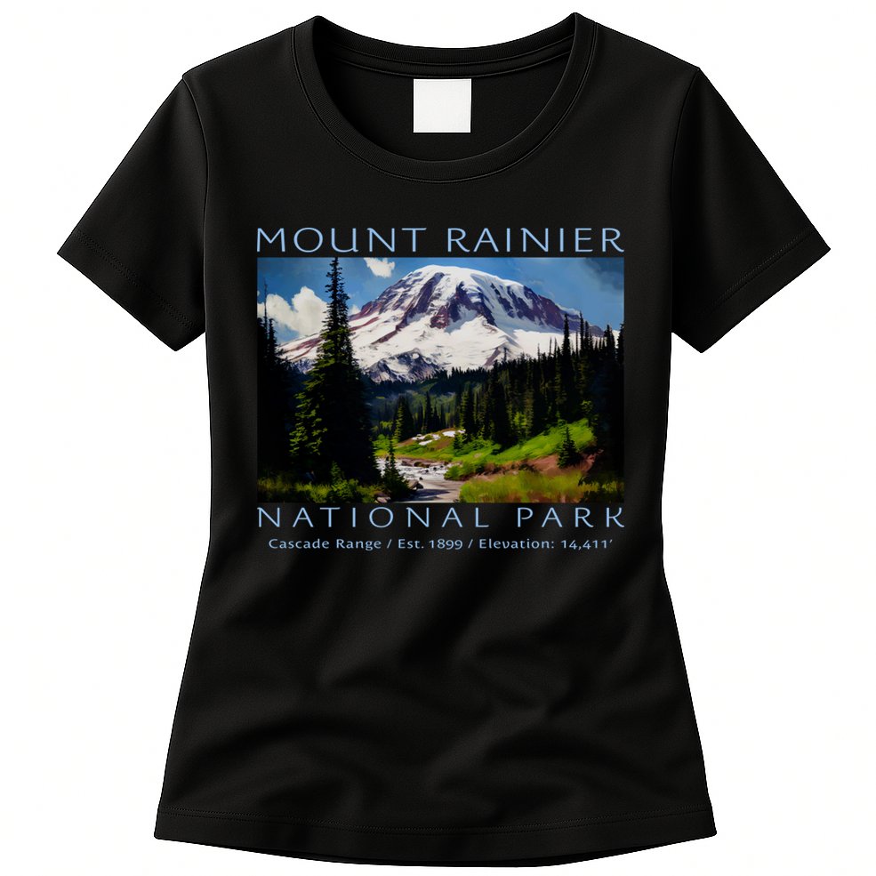 Mount Rainier National Park Womens T-Shirt