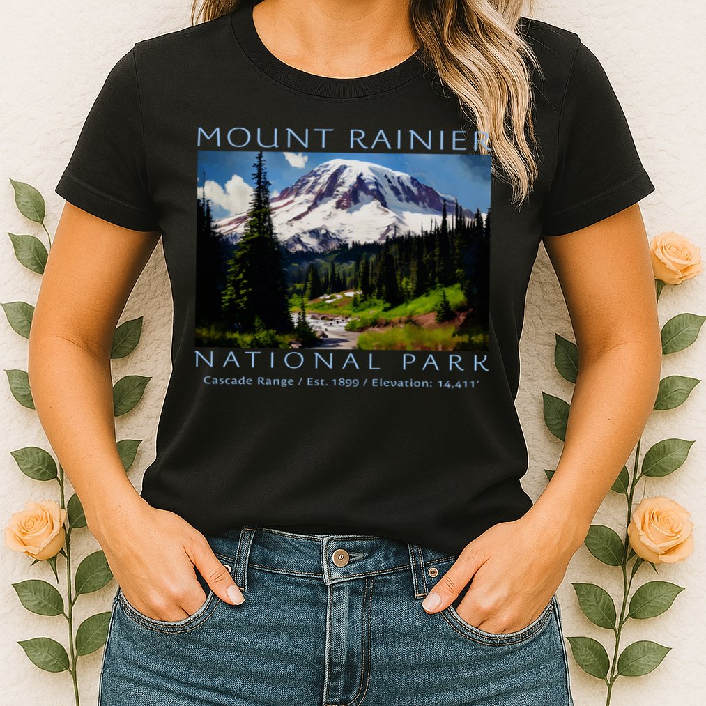 Mount Rainier National Park Womens T-Shirt