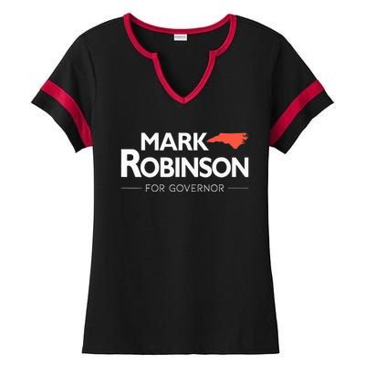 Mark Robinson North Carolina For Governor Election 2024 NC Ladies Halftime Notch Neck Tee