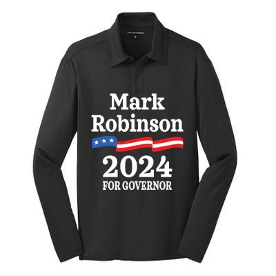 Mark Robinson North Carolina For Governor Election 2024 Nc Silk Touch Performance Long Sleeve Polo