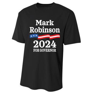 Mark Robinson North Carolina For Governor Election 2024 Nc Performance Sprint T-Shirt