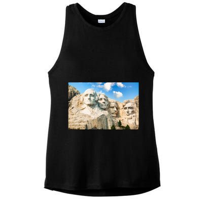 Mt. Rushmore National Memorial Park In South Dakota Ladies PosiCharge Tri-Blend Wicking Tank