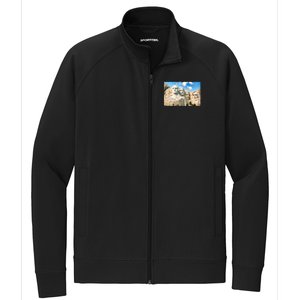 Mt. Rushmore National Memorial Park In South Dakota Stretch Full-Zip Cadet Jacket