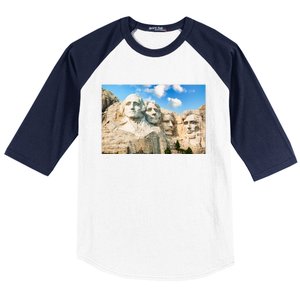 Mt. Rushmore National Memorial Park In South Dakota Baseball Sleeve Shirt