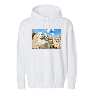 Mt. Rushmore National Memorial Park In South Dakota Garment-Dyed Fleece Hoodie