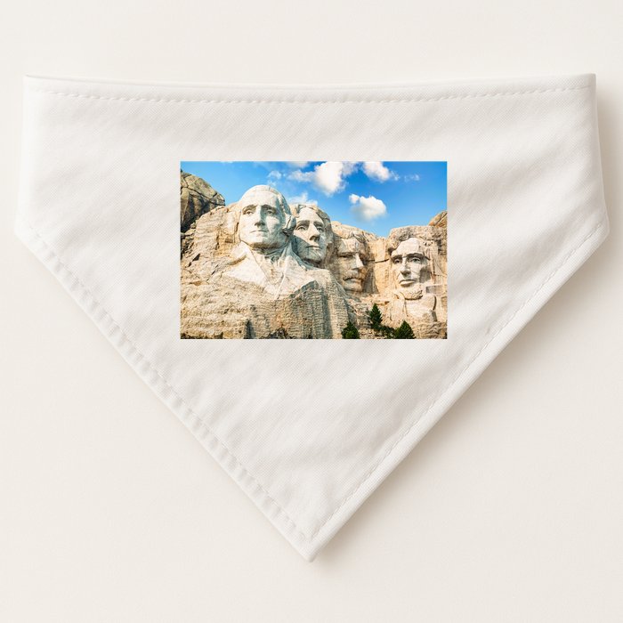 Mt. Rushmore National Memorial Park In South Dakota USA-Made Doggie Bandana